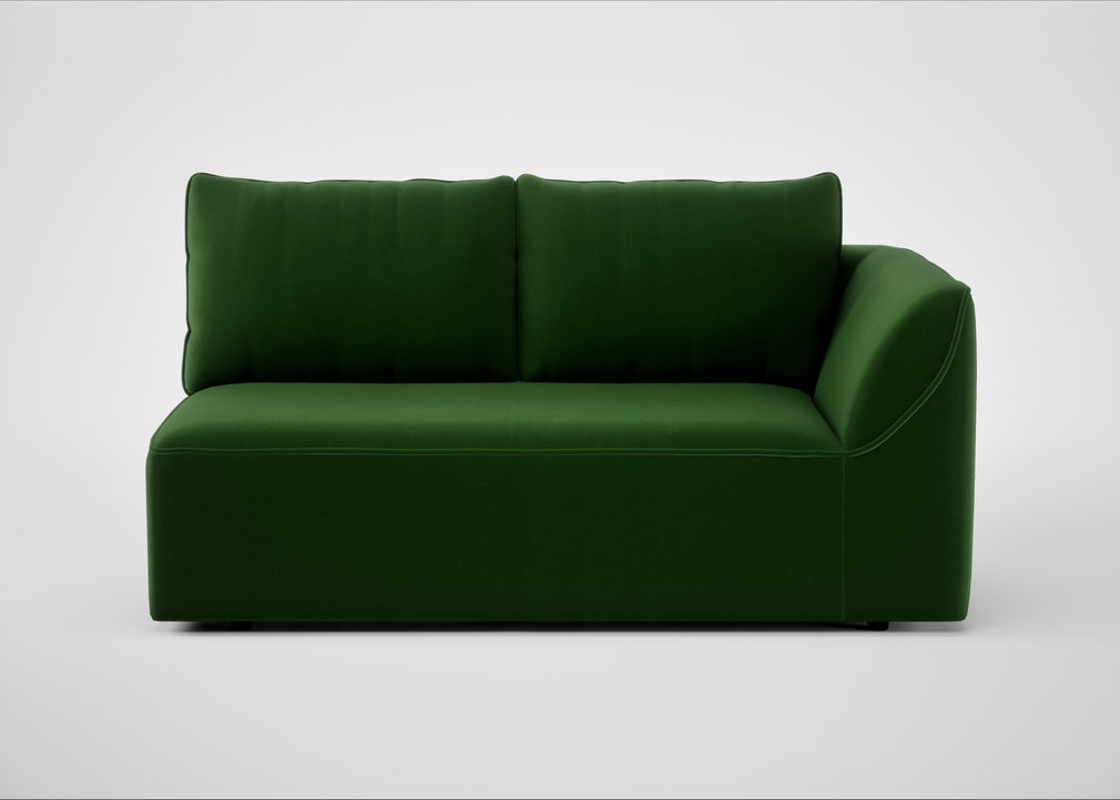 Morven Right Hand Facing 2 Seater Unit Smart Velvet Forest