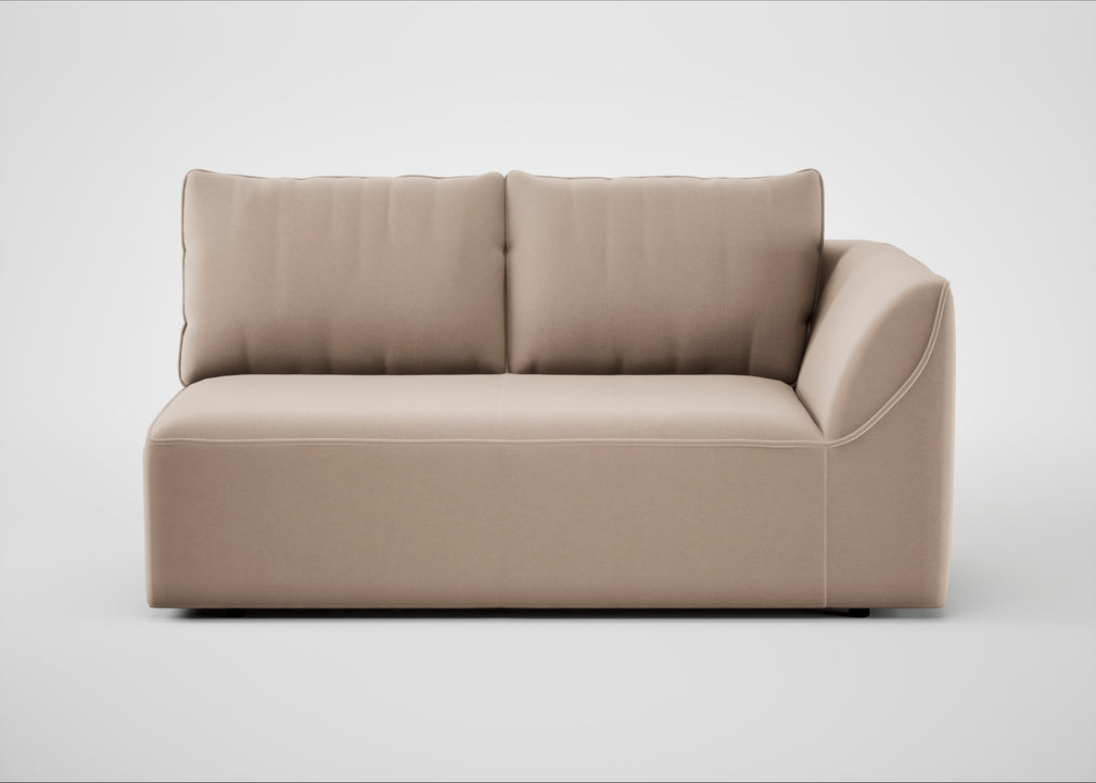Morven Right Hand Facing 2 Seater Unit Smart Velvet Pebble