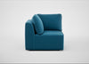 Morven Corner Unit Smart Velvet Ocean Blue