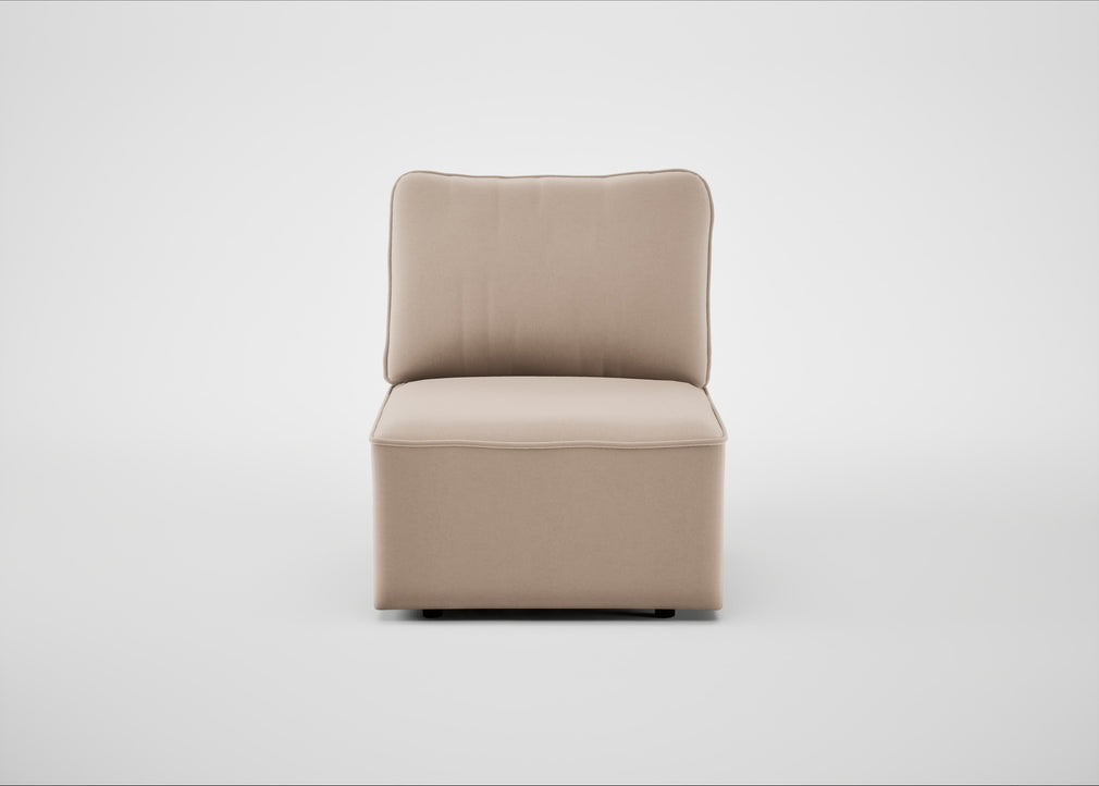 Morven Single Unit Smart Velvet Pebble