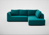 Morven Right Hand Facing Large Corner Sofa Smart Velvet Petrol