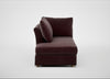 Tailor Left Hand Facing Chaise Unit Smart Luxe Velvet Acorn / Natural