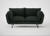 Allora 2 Seater Sofa Boucle Fern / Black