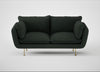 Allora 2 Seater Sofa Boucle Fern / Brass