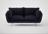 Allora 2 Seater Sofa Boucle Indigo / Brass