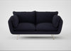Allora 2 Seater Sofa Boucle Indigo / Stainless Steel