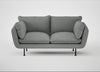 Allora 2 Seater Sofa Boucle Steel / Black