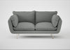 Allora 2 Seater Sofa Boucle Steel / Stainless Steel