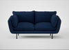 Allora 2 Seater Sofa Broad Weave Lagoon / Black