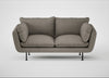 Allora 2 Seater Sofa Broad Weave Pebble / Black