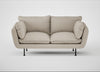 Allora 2 Seater Sofa Broad Weave Putty / Black