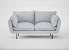 Allora 2 Seater Sofa Broad Weave Tin / Black