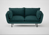 Allora 2 Seater Sofa Brushed Cotton Pine / Black