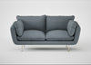 Allora 2 Seater Sofa Capelo Linen-Cotton Mineral / Stainless Steel