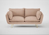 Allora 2 Seater Sofa Capelo Linen-Cotton Rosedale / Brass