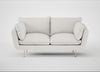 Allora 2 Seater Sofa Capelo Linen-Cotton Sea Salt / Stainless Steel