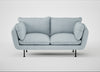 Allora 2 Seater Sofa Capelo Linen-Cotton Sea Shanty / Black