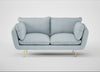 Allora 2 Seater Sofa Capelo Linen-Cotton Sea Shanty / Brass