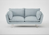 Allora 2 Seater Sofa Capelo Linen-Cotton Sea Shanty / Stainless Steel