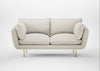 Allora 2 Seater Sofa Chunky Boucle Ecru / Brass