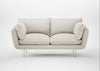 Allora 2 Seater Sofa Chunky Boucle Ecru / Stainless Steel