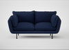 Allora 2 Seater Sofa Melton Wool New Navy / Black