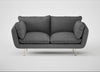 Allora 2 Seater Sofa Melton Wool Shale / Stainless Steel