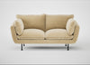 Allora 2 Seater Sofa Smart Luxe Velvet Biscuit / Black