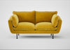 Allora 2 Seater Sofa Smart Luxe Velvet Canary / Black