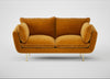 Allora 2 Seater Sofa Smart Luxe Velvet Cognac / Brass