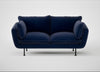 Allora 2 Seater Sofa Smart Luxe Velvet Midnight / Black