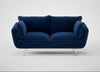 Allora 2 Seater Sofa Smart Luxe Velvet Midnight / Brass