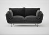 Allora 2 Seater Sofa Smart Luxe Velvet Nickel / Black