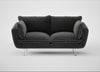 Allora 2 Seater Sofa Smart Luxe Velvet Nickel / Stainless Steel