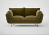 Allora 2 Seater Sofa Smart Luxe Velvet Peridot / Black