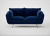 Allora 2 Seater Sofa Smart Velvet Dusk / Brass
