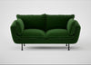 Allora 2 Seater Sofa Smart Velvet Forest / Black