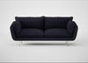 Allora 3 Seater Sofa Boucle Indigo / Stainless Steel