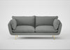 Allora 3 Seater Sofa Boucle Steel / Brass