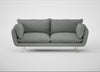 Allora 3 Seater Sofa Boucle Steel / Stainless Steel