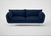 Allora 3 Seater Sofa Broad Weave Lagoon / Stainless Steel