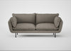 Allora 3 Seater Sofa Broad Weave Pebble / Black