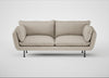 Allora 3 Seater Sofa Broad Weave Putty / Black