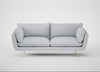 Allora 3 Seater Sofa Broad Weave Tin / Brass