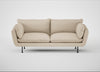 Allora 3 Seater Sofa Brushed Cotton Oat / Black