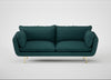 Allora 3 Seater Sofa Brushed Cotton Pine / Brass