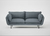 Allora 3 Seater Sofa Capelo Linen-Cotton Mineral / Black