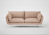 Allora 3 Seater Sofa Capelo Linen-Cotton Rosedale / Stainless Steel