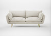 Allora 3 Seater Sofa Chunky Boucle Ecru / Brass
