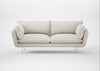 Allora 3 Seater Sofa Chunky Boucle Ecru / Stainless Steel
